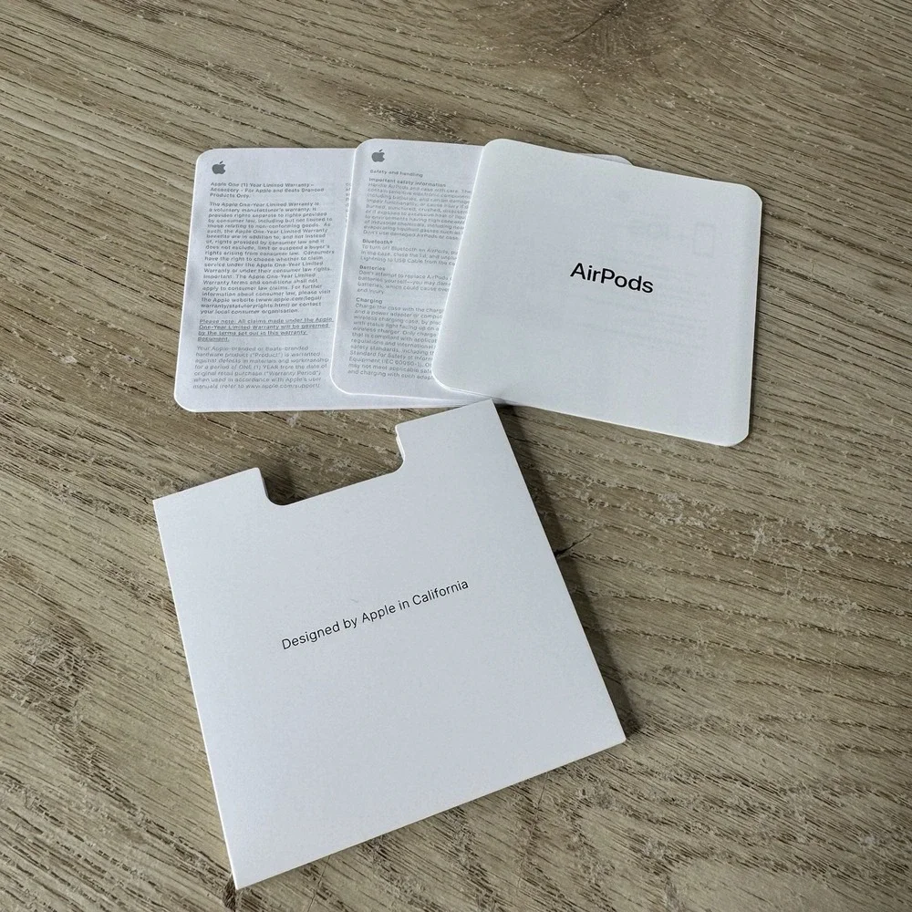 EMPTY BOX - Apple‎ Airpods - Inner Packaging - Manuals - Charging Cord MRXJ2AM/A